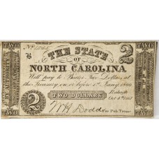 UNITED STATES OF AMERICA 1861 . TWO 2 DOLLARS BANKNOTE